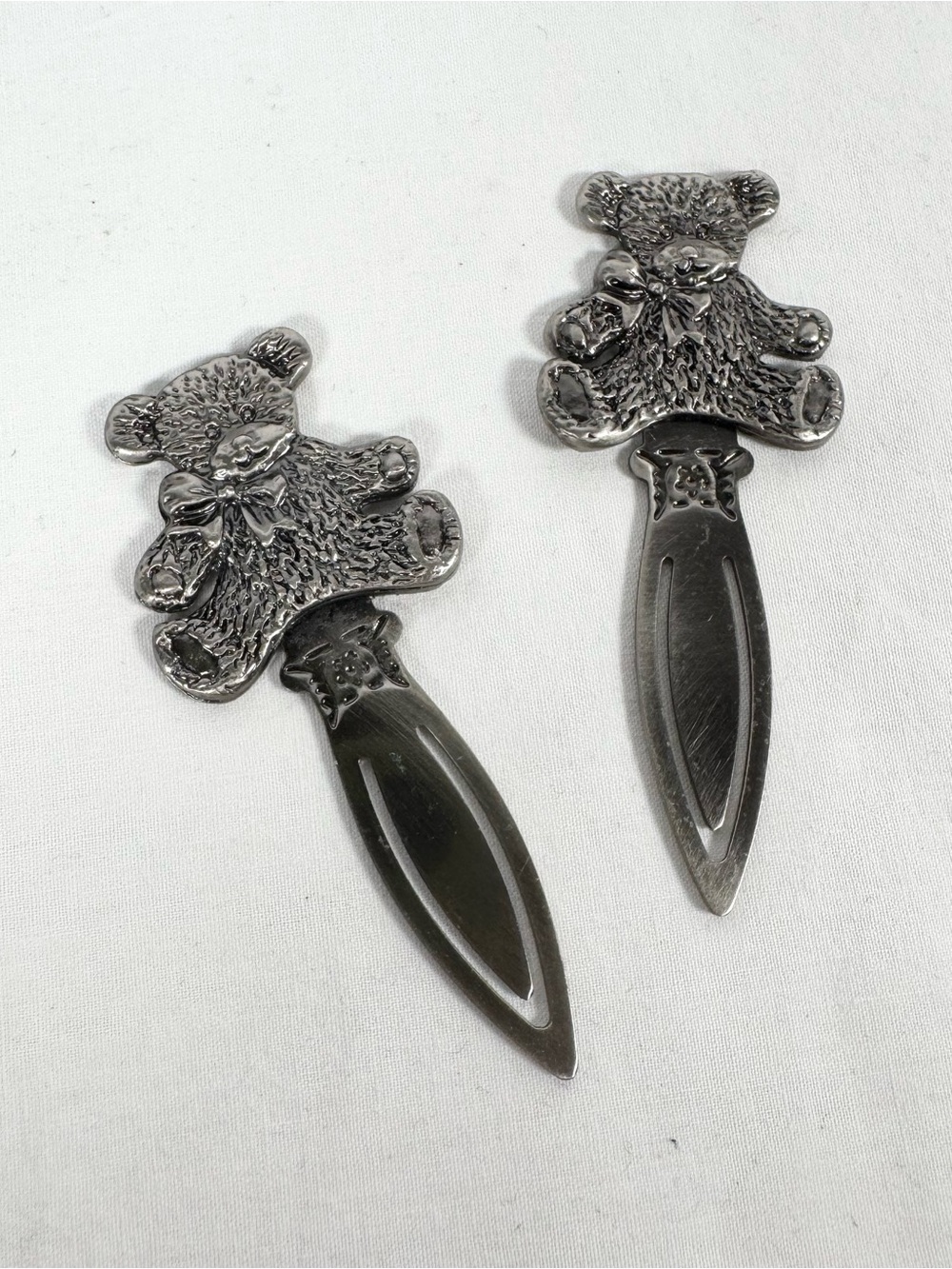 Vintage Teddy Bear Bookmark Paperclip, Set of 2, Cottagecore Decor